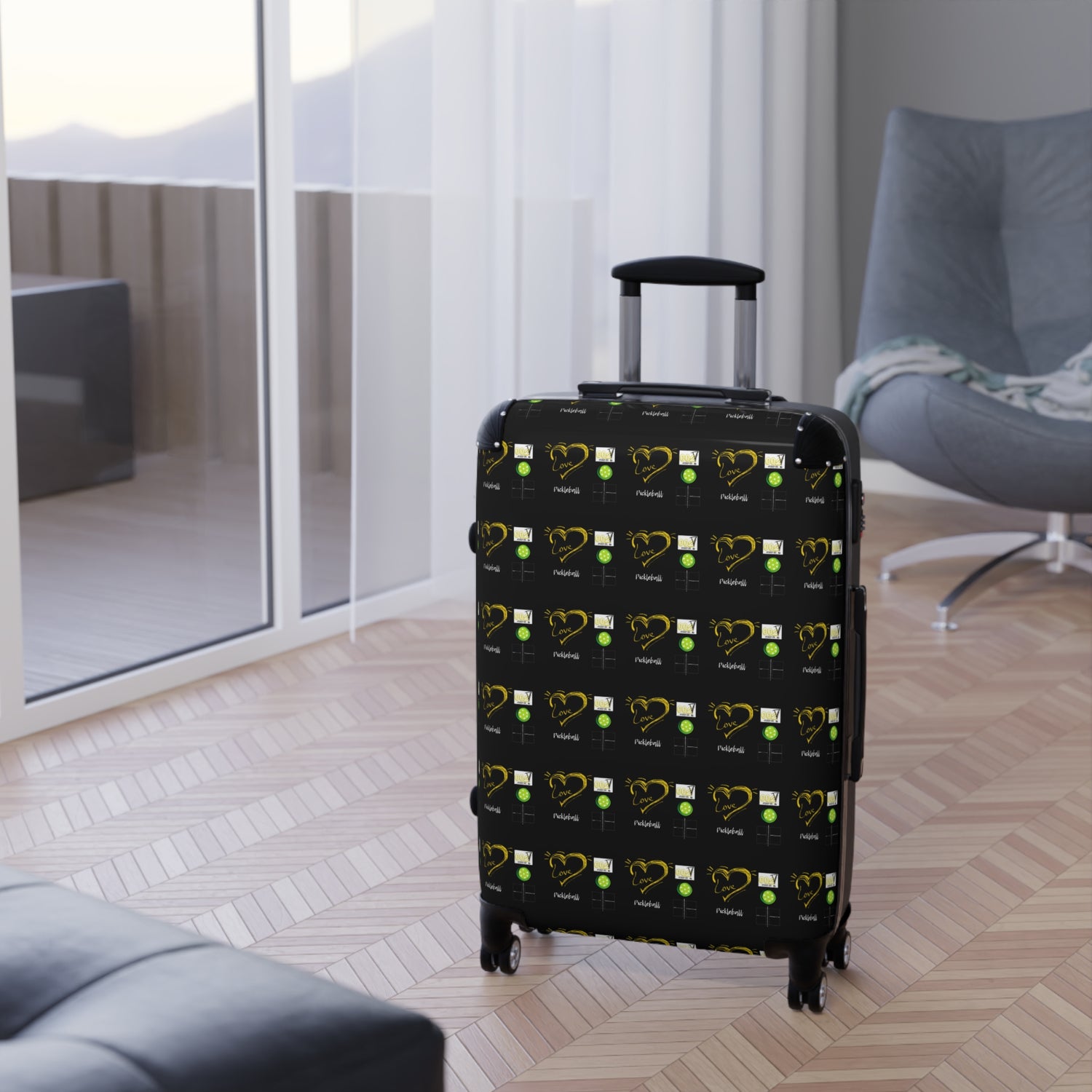 Suitcase - Pickleball Love Design for Travel Enthusiasts