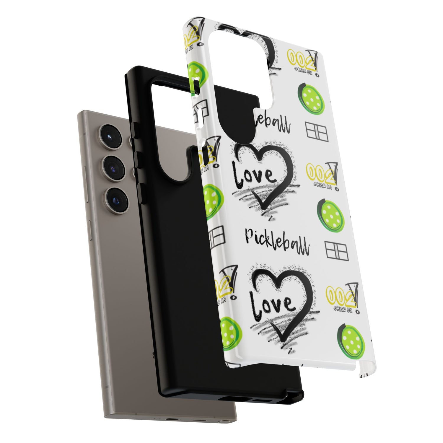 Pickleball Love Tough Android Samsung Phone Case - Fun & Durable Sport Accessory
