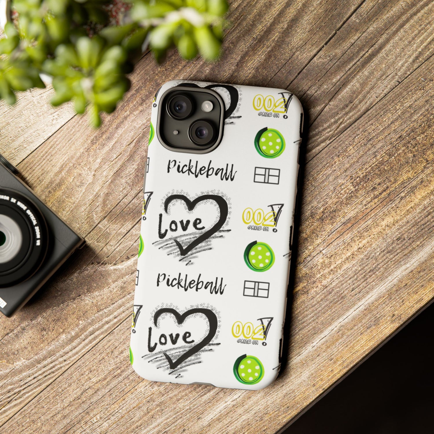 Pickleball Love Tough iPhone Case - Fun & Durable Sport Accessory