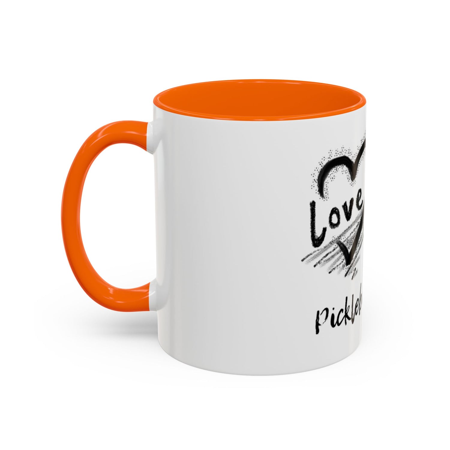 Pickleball Love Accent Coffee Mug - Fun Sports Gift (11oz & 15oz)