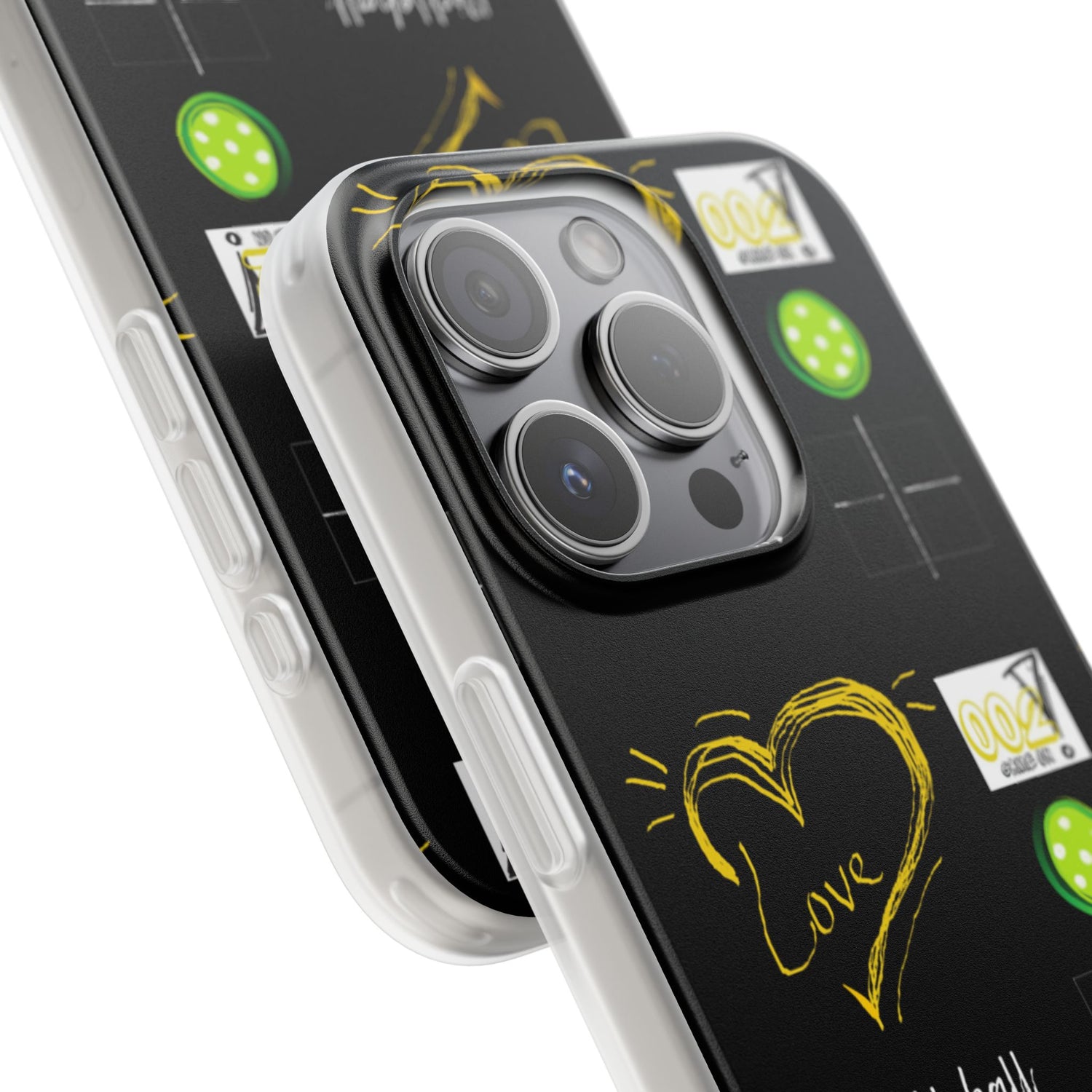 Pickleball Love Flexi iPhone Case - Stylish Phone Protection for Fashion-Forward Individuals