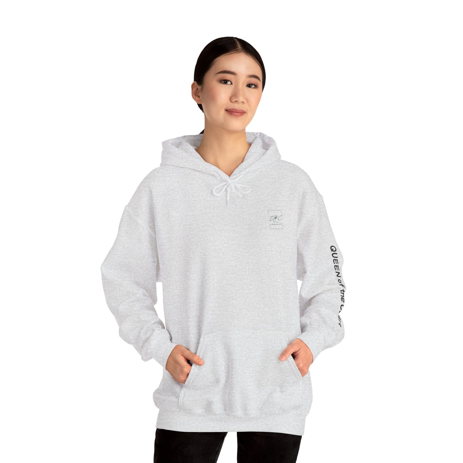 Pickleball Hoodie - Queen of the Court Design - Women's Sweatshirt