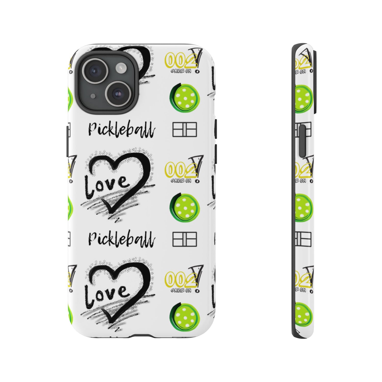 Pickleball Love Tough iPhone Case - Fun & Durable Sport Accessory