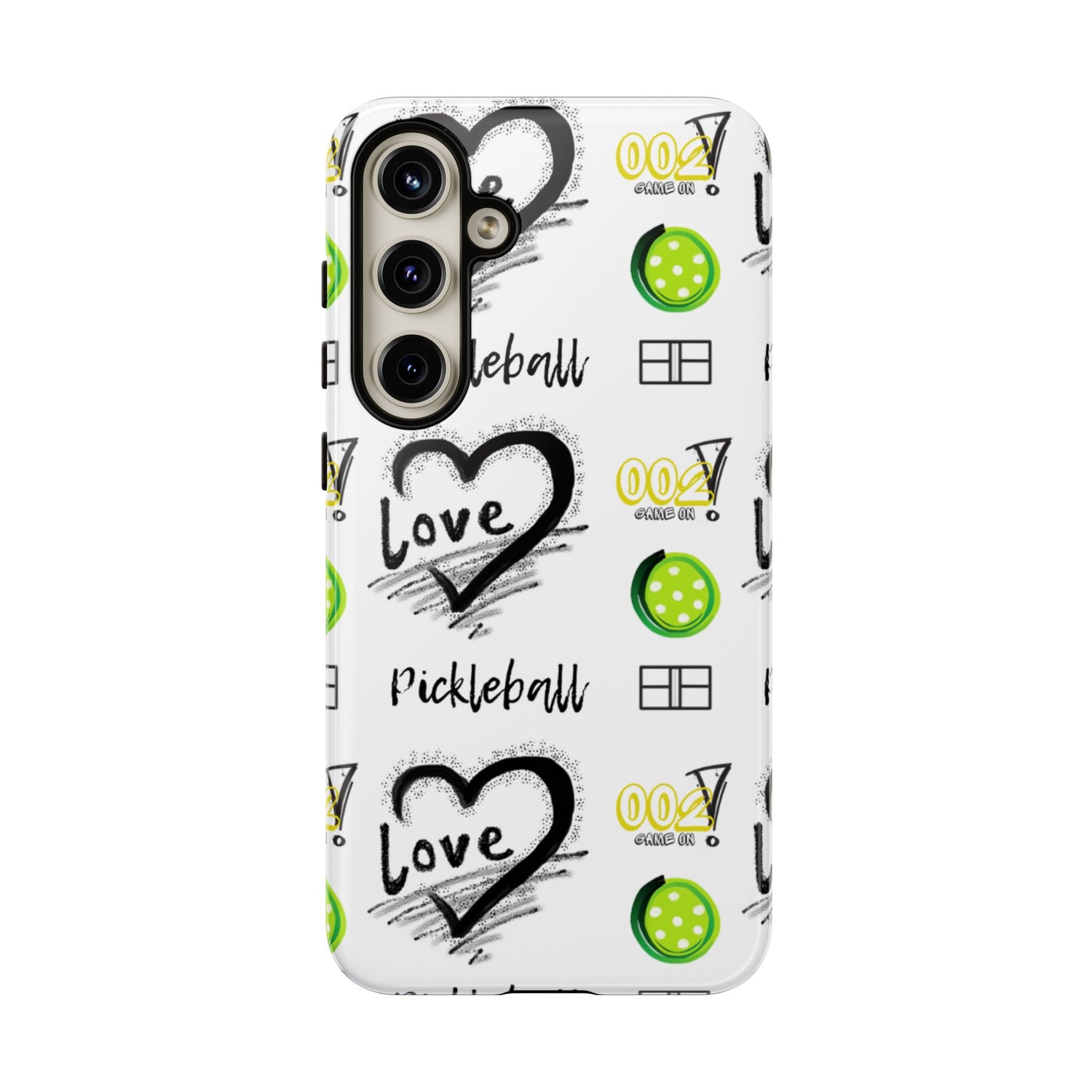 Pickleball Love Tough Android Samsung Phone Case - Fun & Durable Sport Accessory