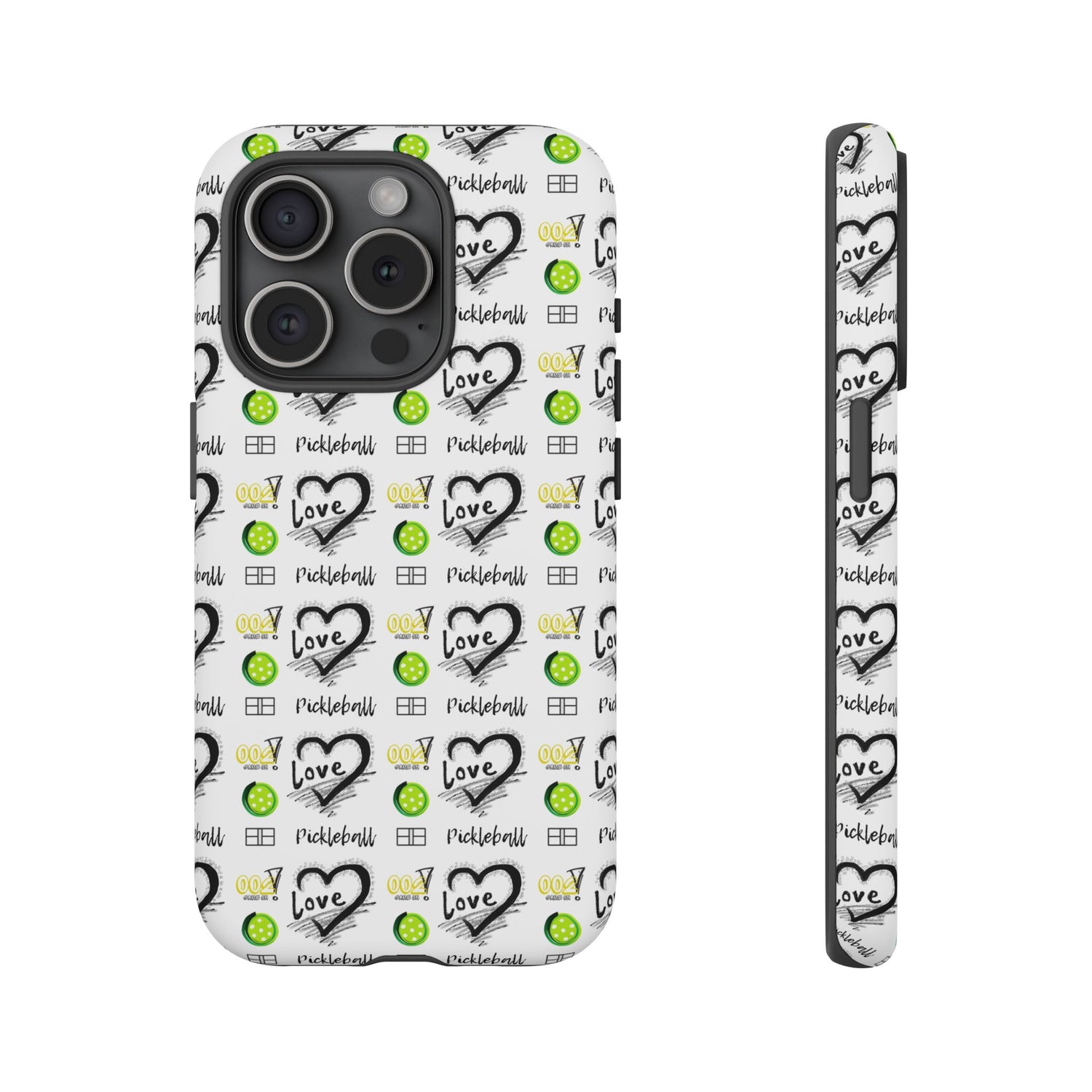 Pickleball Love Tough iPhone Case - Fun & Durable Sport Accessory