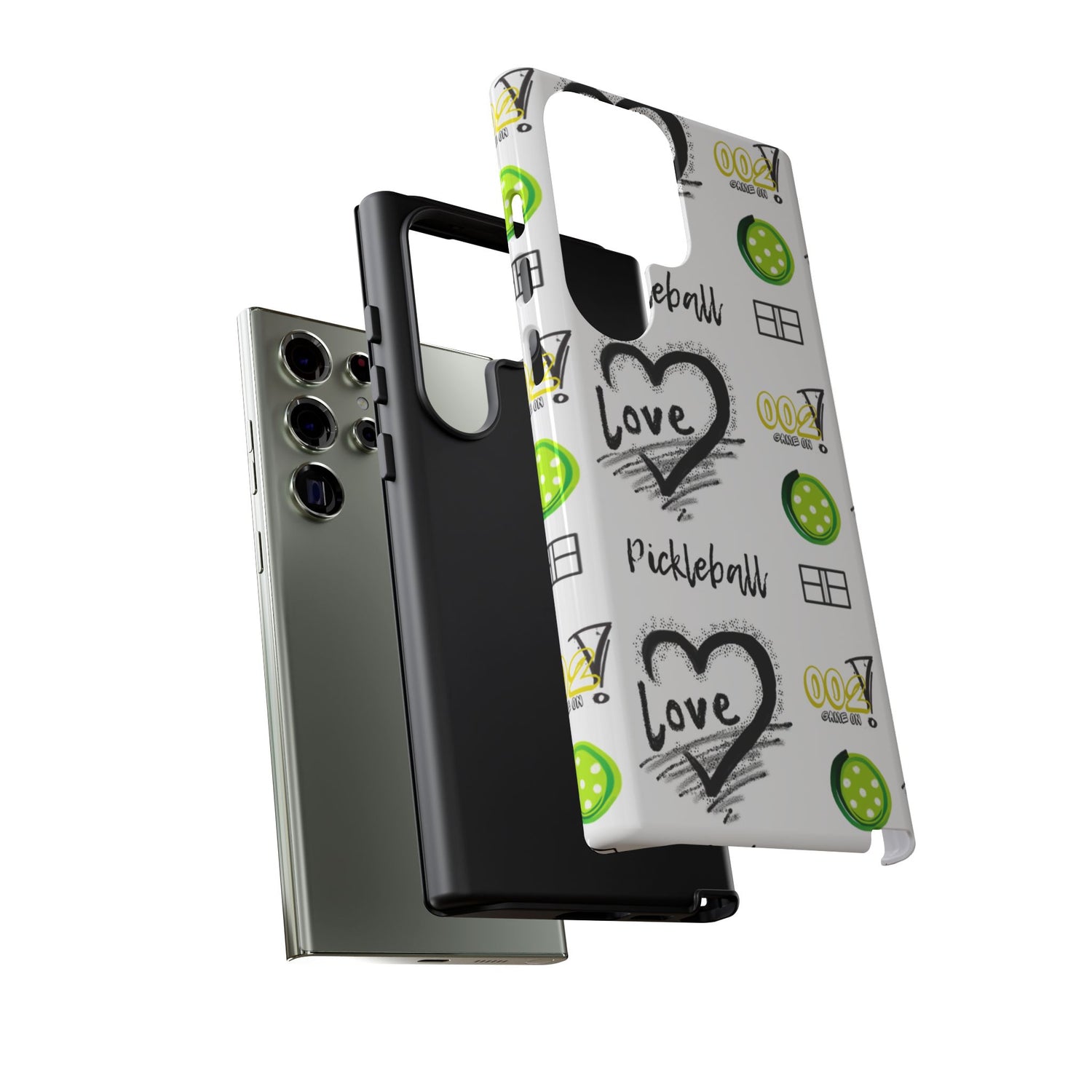 Pickleball Love Tough Android Samsung Phone Case - Fun & Durable Sport Accessory