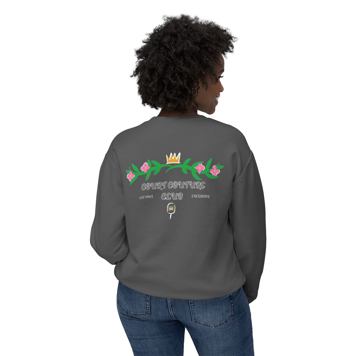 Pickleball Women's Lightweight Sweatshirt - Court Couture Club Design