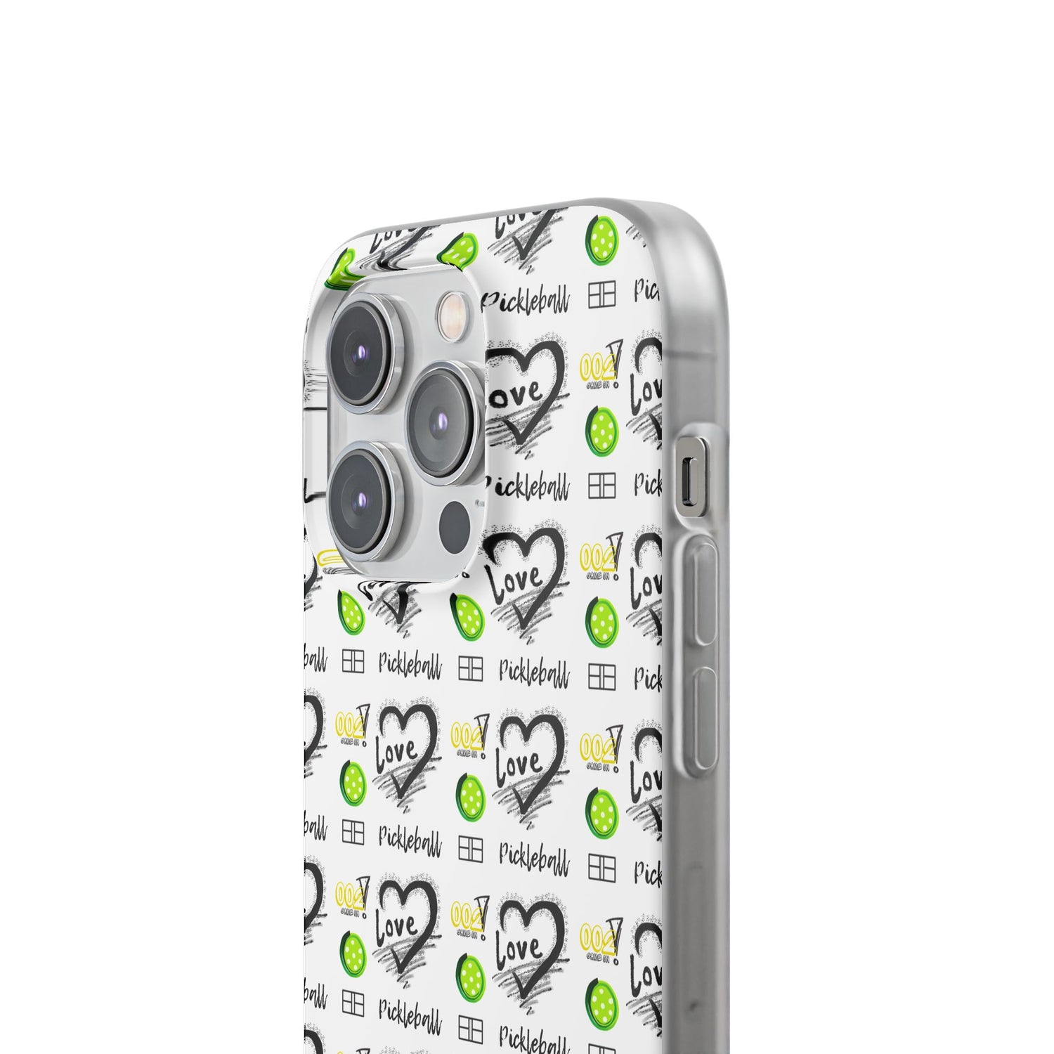 Pickleball Love Flexi iPhone Case - Stylish Phone Protection for Fashion-Forward Individuals