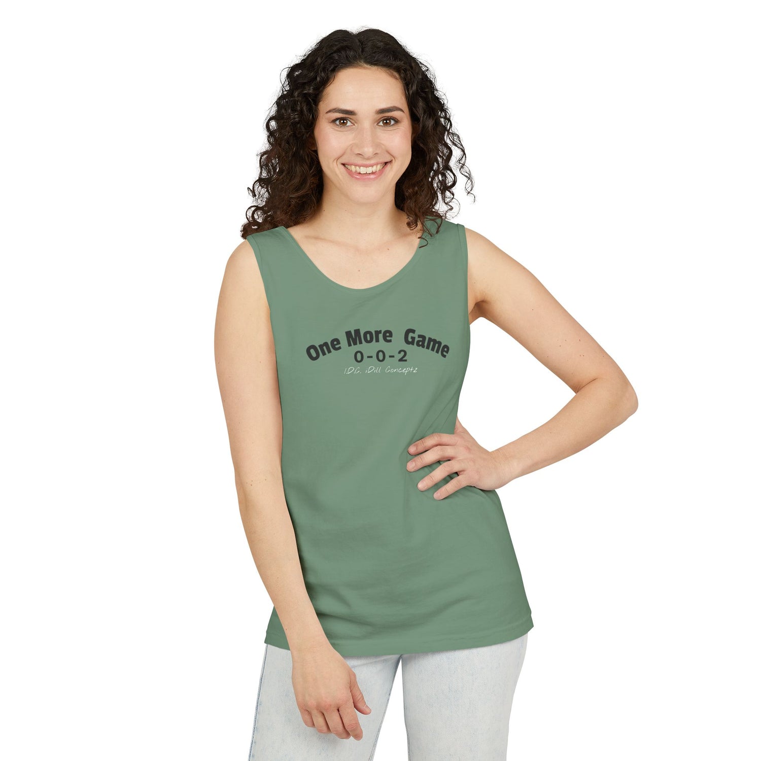 Unisex Pickleball Tank Top - 002 One More Game Design