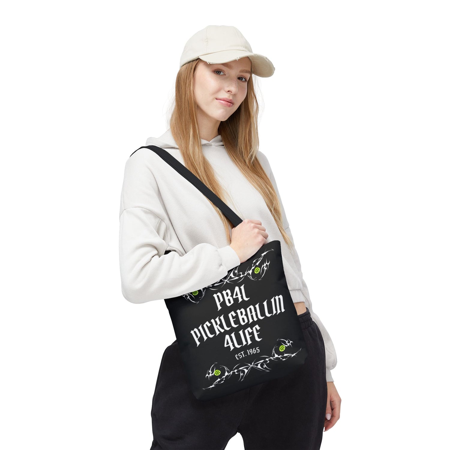 Pickleball Tote Bag - 'PB4L' Design for Enthusiasts and Players