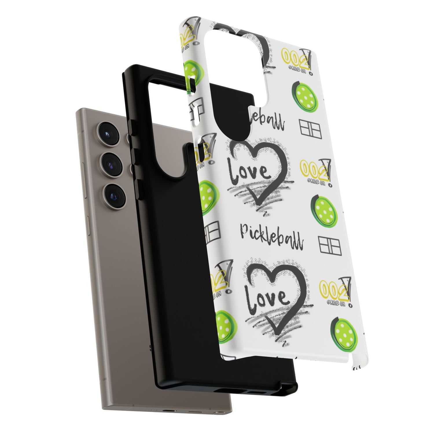 Pickleball Love Tough Android Samsung Phone Case - Fun & Durable Sport Accessory