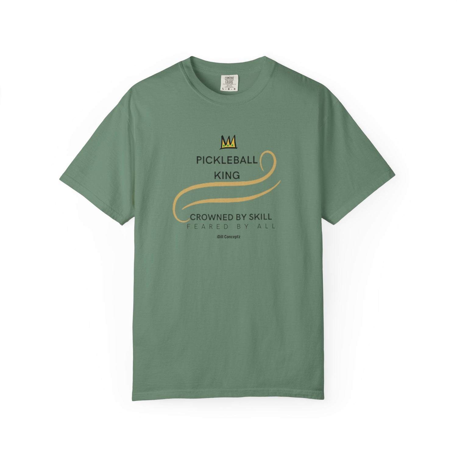King of the Court Pickleball T-Shirt Apparel - Casual Graphic Tee for Men - Sports Lovers