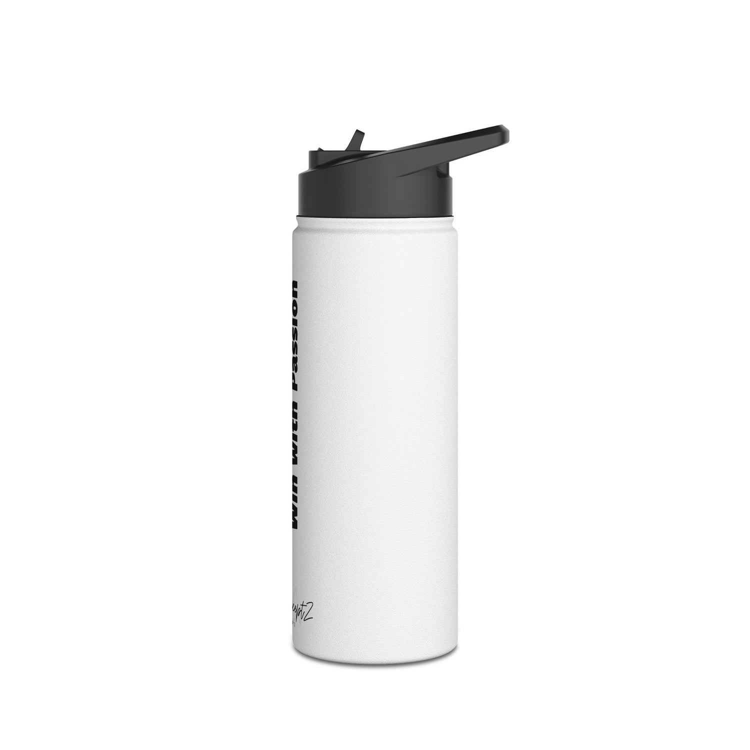 Water Bottle - Pickleball Enthusiast 'Play with Purpose Win with Passion' Design