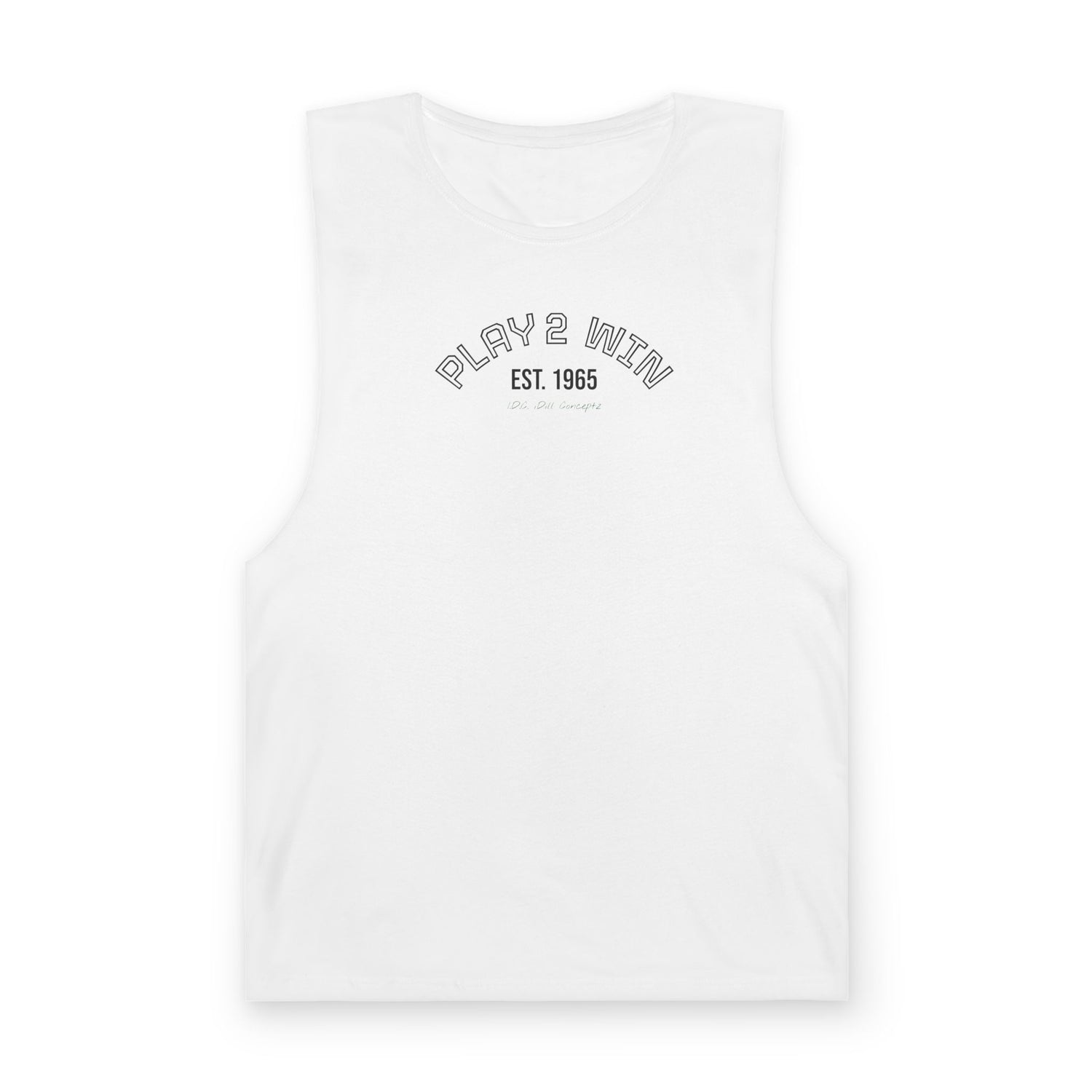 Men's Tank Top Apparel - Pickleball Play 2 Win Design
