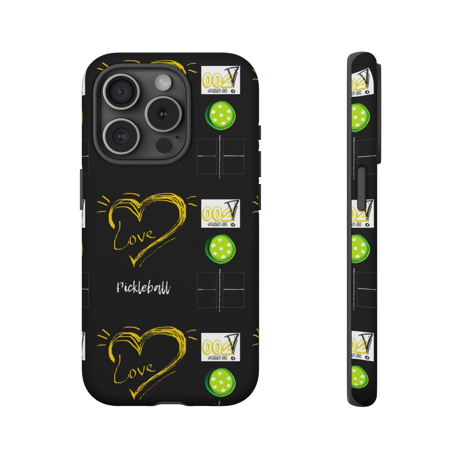 Pickleball Love Tough iPhone Case - Fun & Durable Sport Accessory