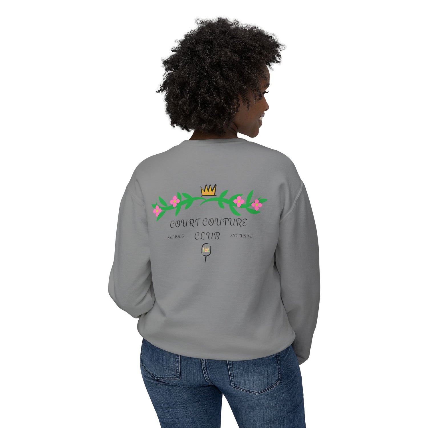 Pickleball Women's Lightweight Sweatshirt - Court Couture Club Design