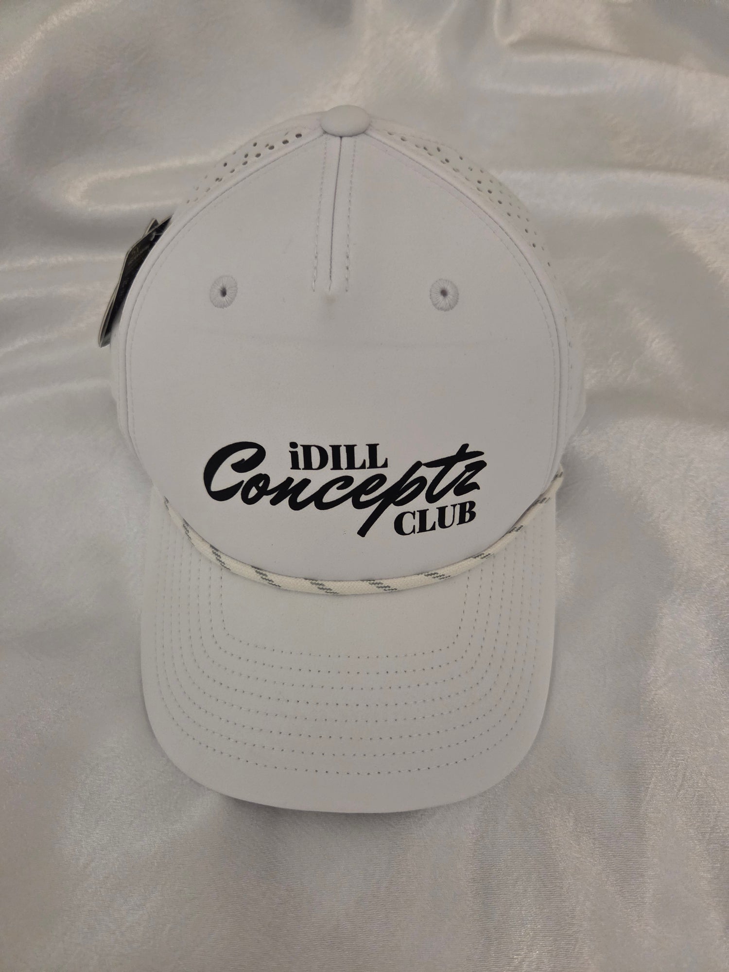 Men's Performance Rope Cap - iDill Conceptz Club - WHITE