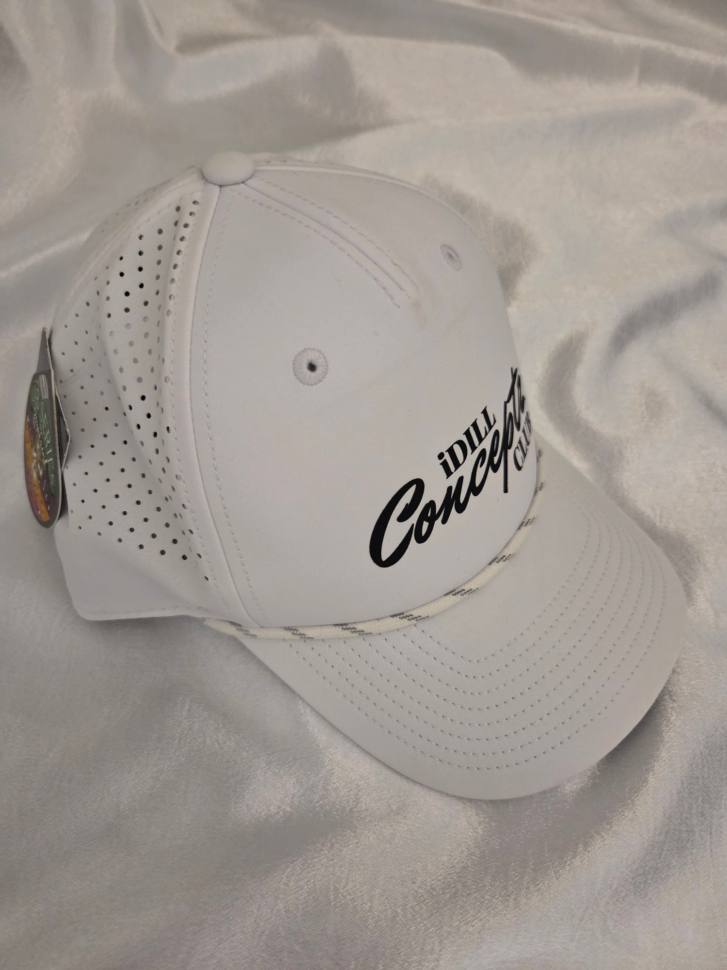 Men's Performance Rope Cap - iDill Conceptz Club - WHITE