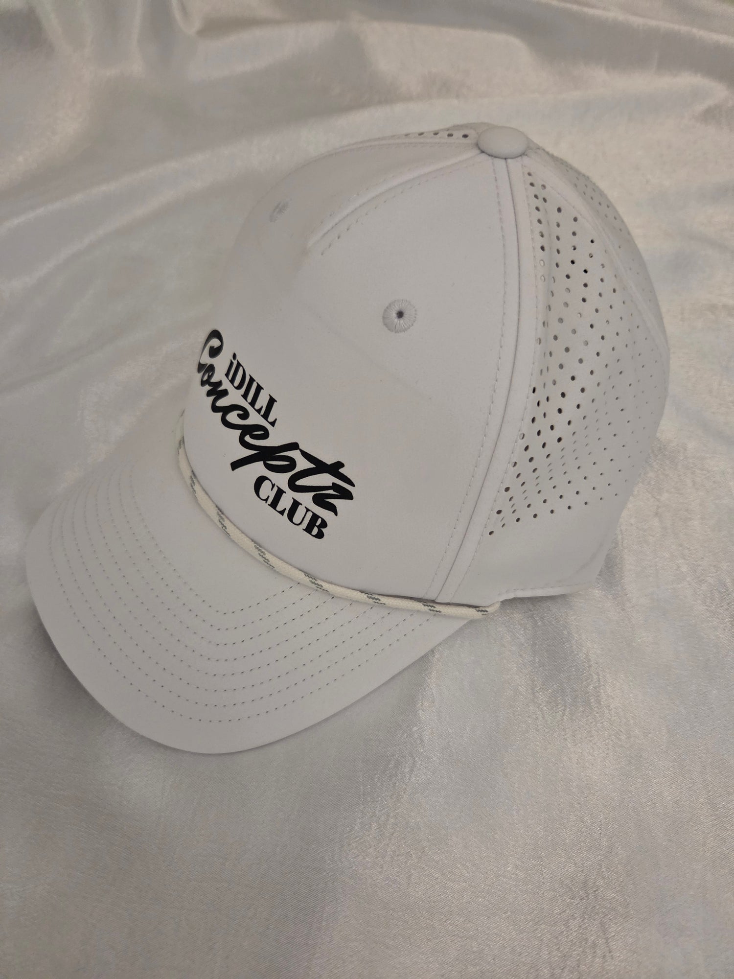 Men's Performance Rope Cap - iDill Conceptz Club - WHITE