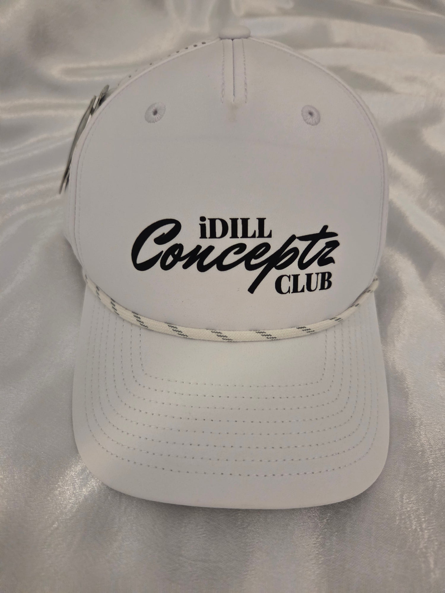 Men's Performance Rope Cap - iDill Conceptz Club - WHITE