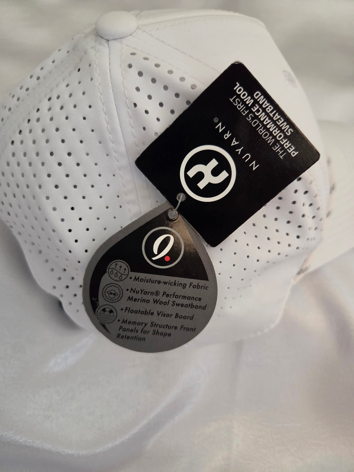 Men's Performance Rope Cap - iDill Conceptz Logo - WHITE