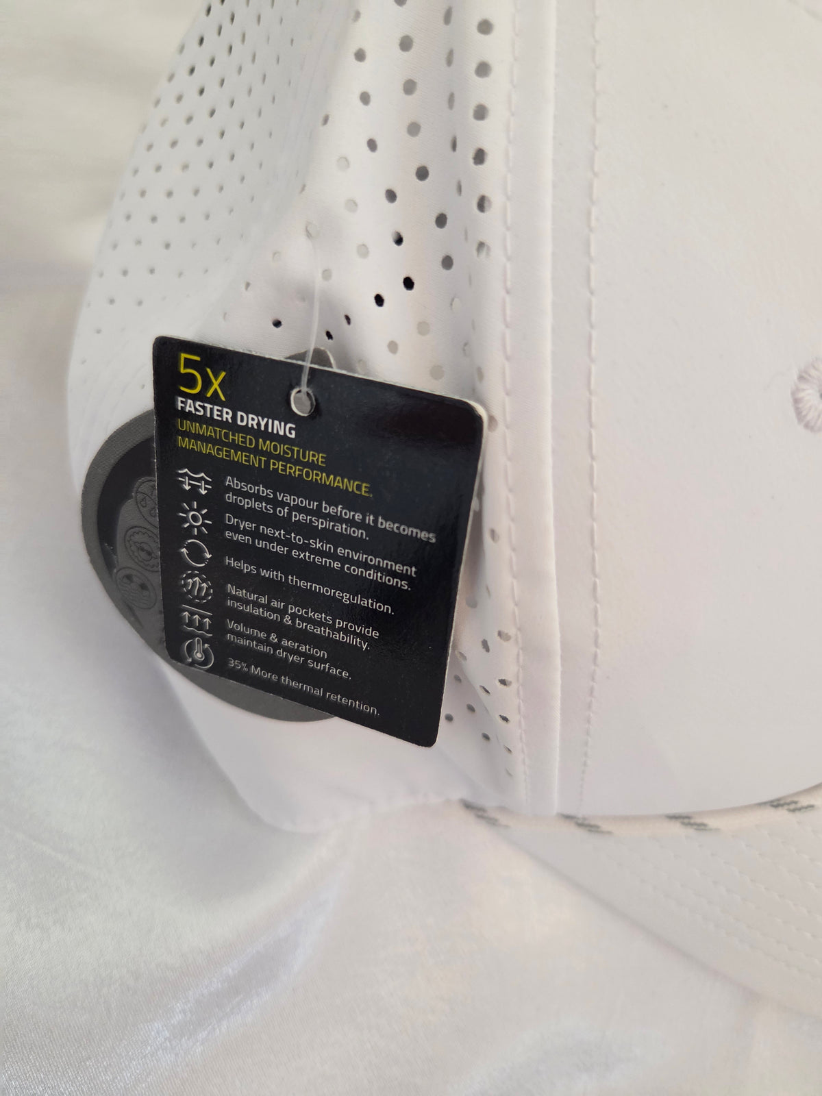 Men's Performance Rope Cap - iDill Conceptz Logo - WHITE