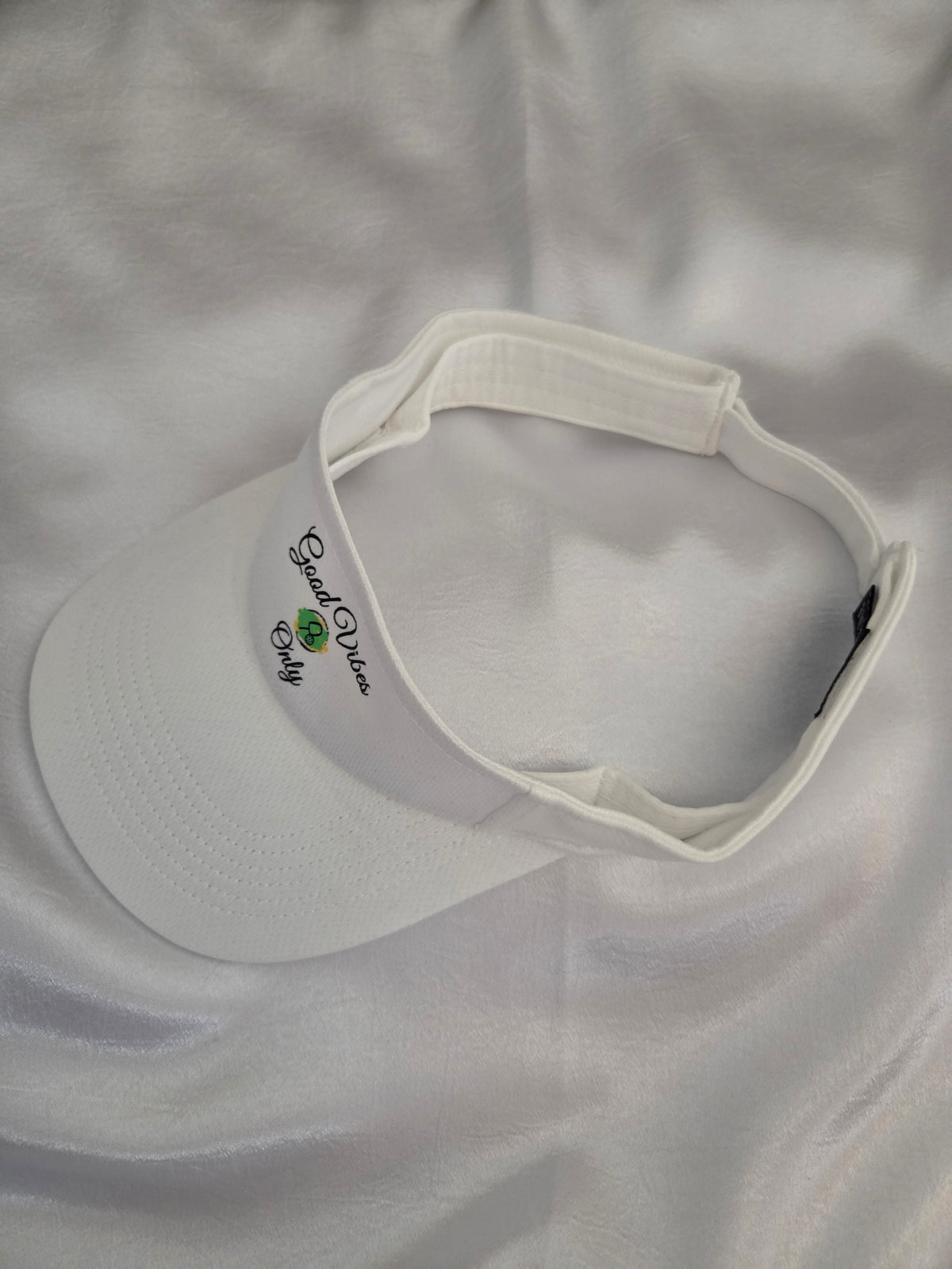 Good Vibes Only - Pickleball Visor - WHITE