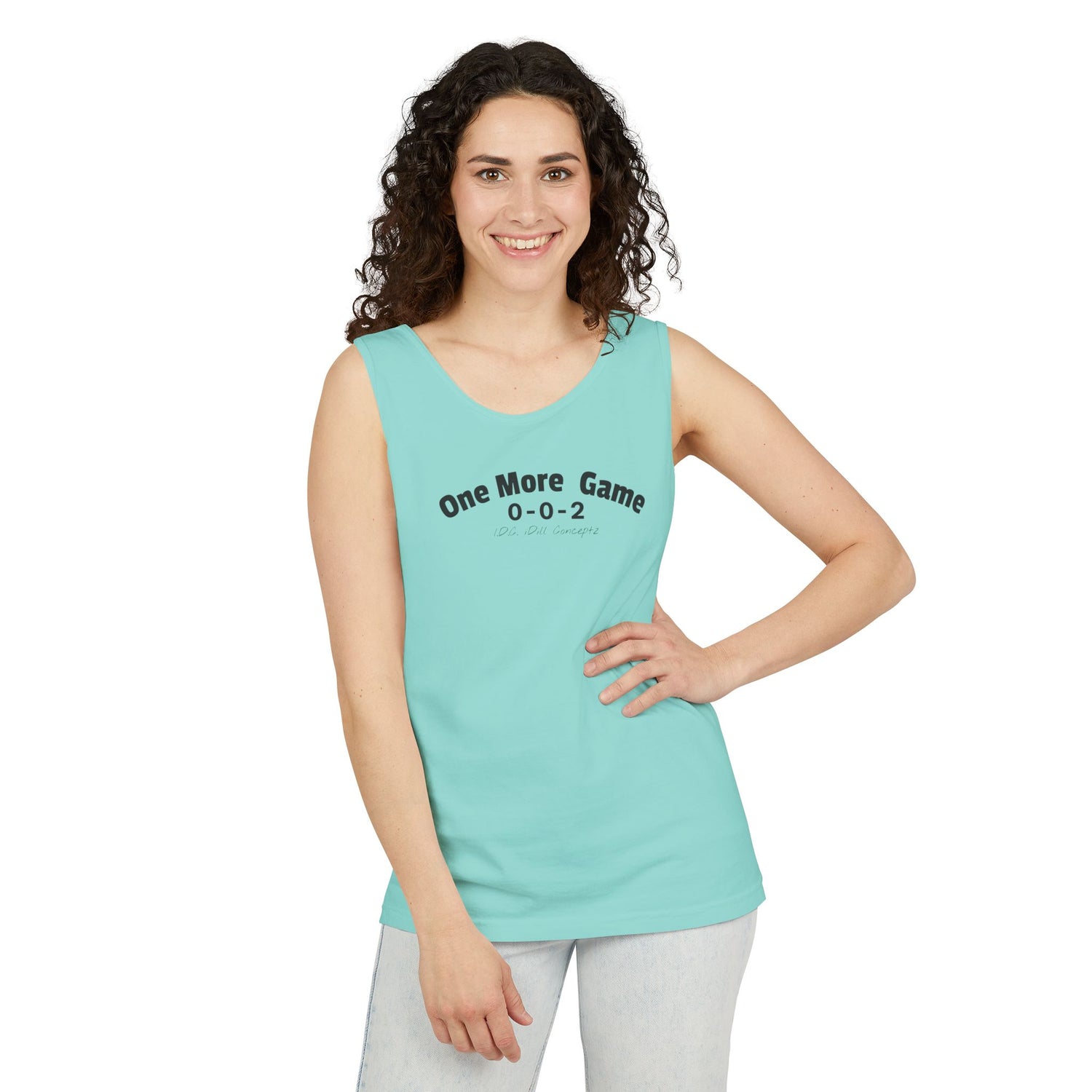 Unisex Pickleball Tank Top - 002 One More Game Design