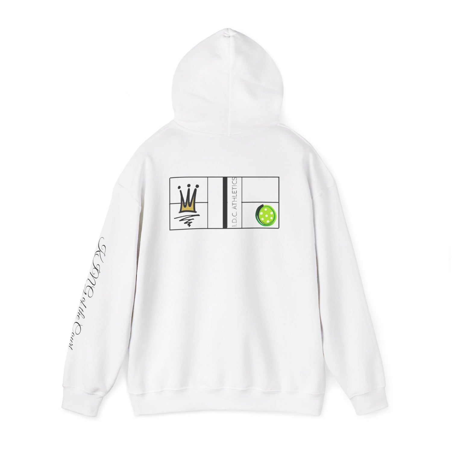 Pickleball Hoodie - King of the Court Design #2 - Men's Sweatshirt
