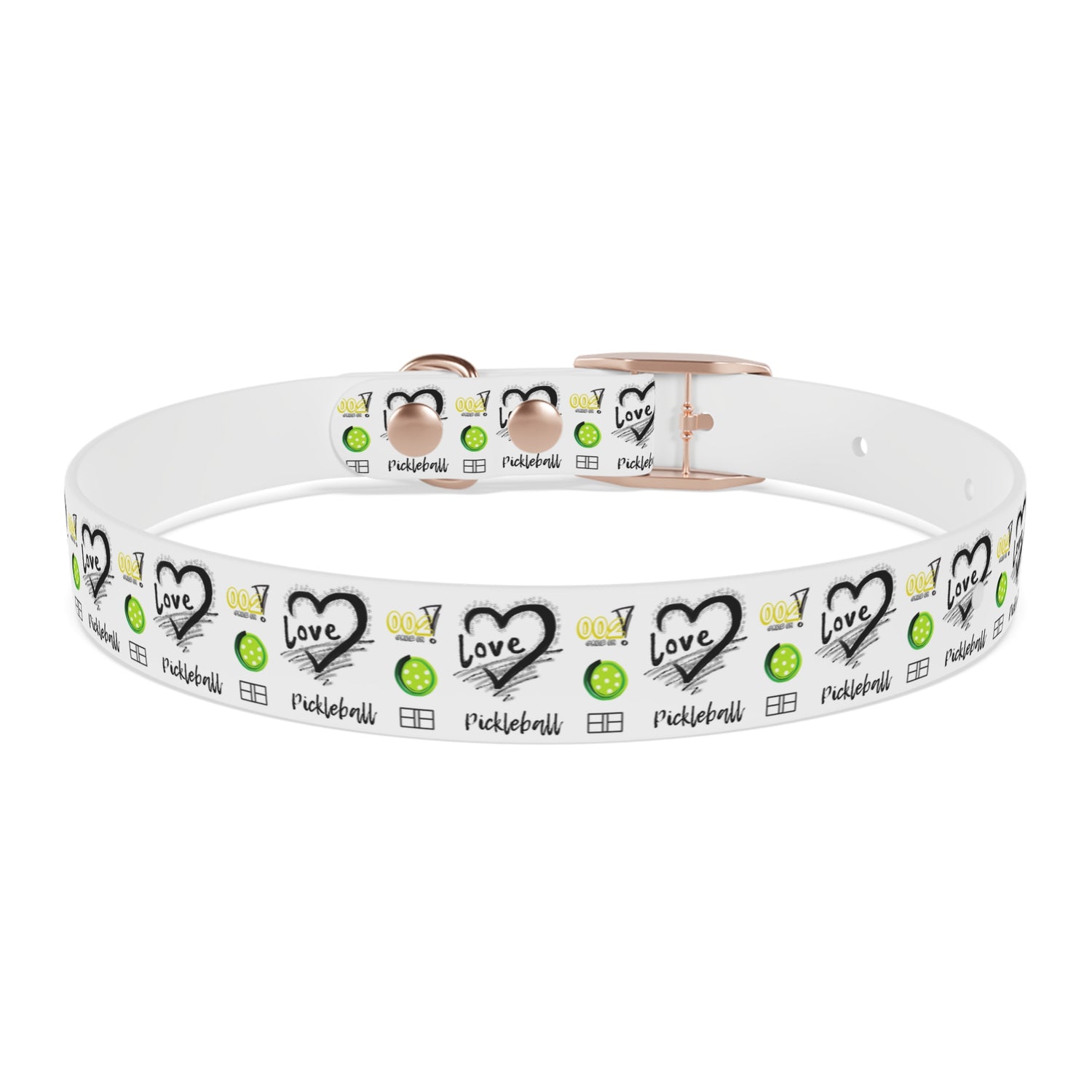 Dog Collar - Pickleball Love Unique Stand Out Design - Perfect for Pet Owners