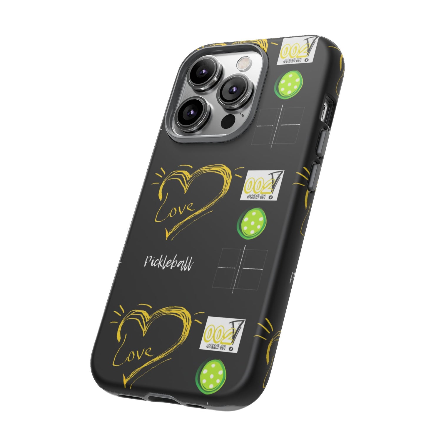 Pickleball Love Tough iPhone Case - Fun & Durable Sport Accessory