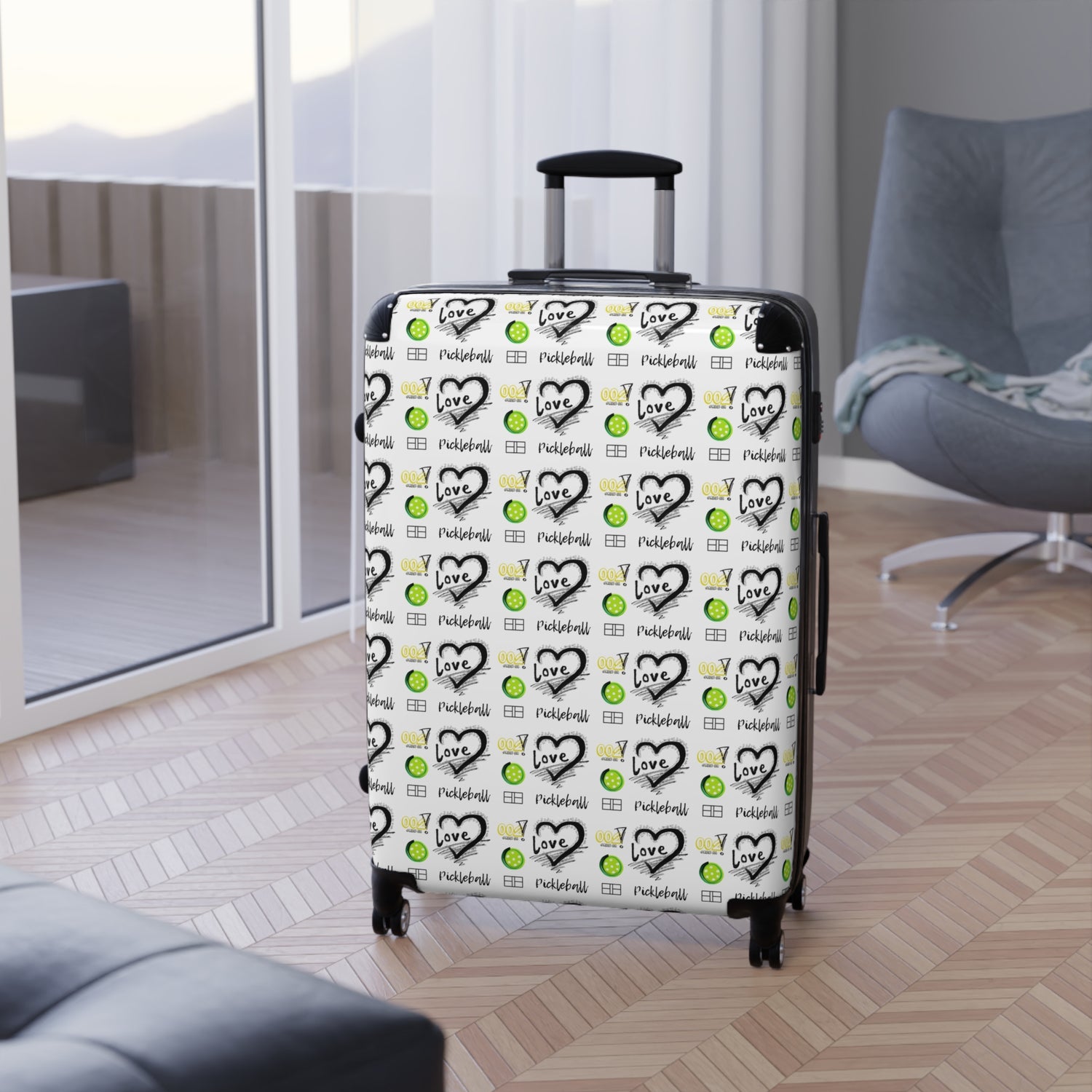 Suitcase - Pickleball Love Design for Travel Enthusiasts