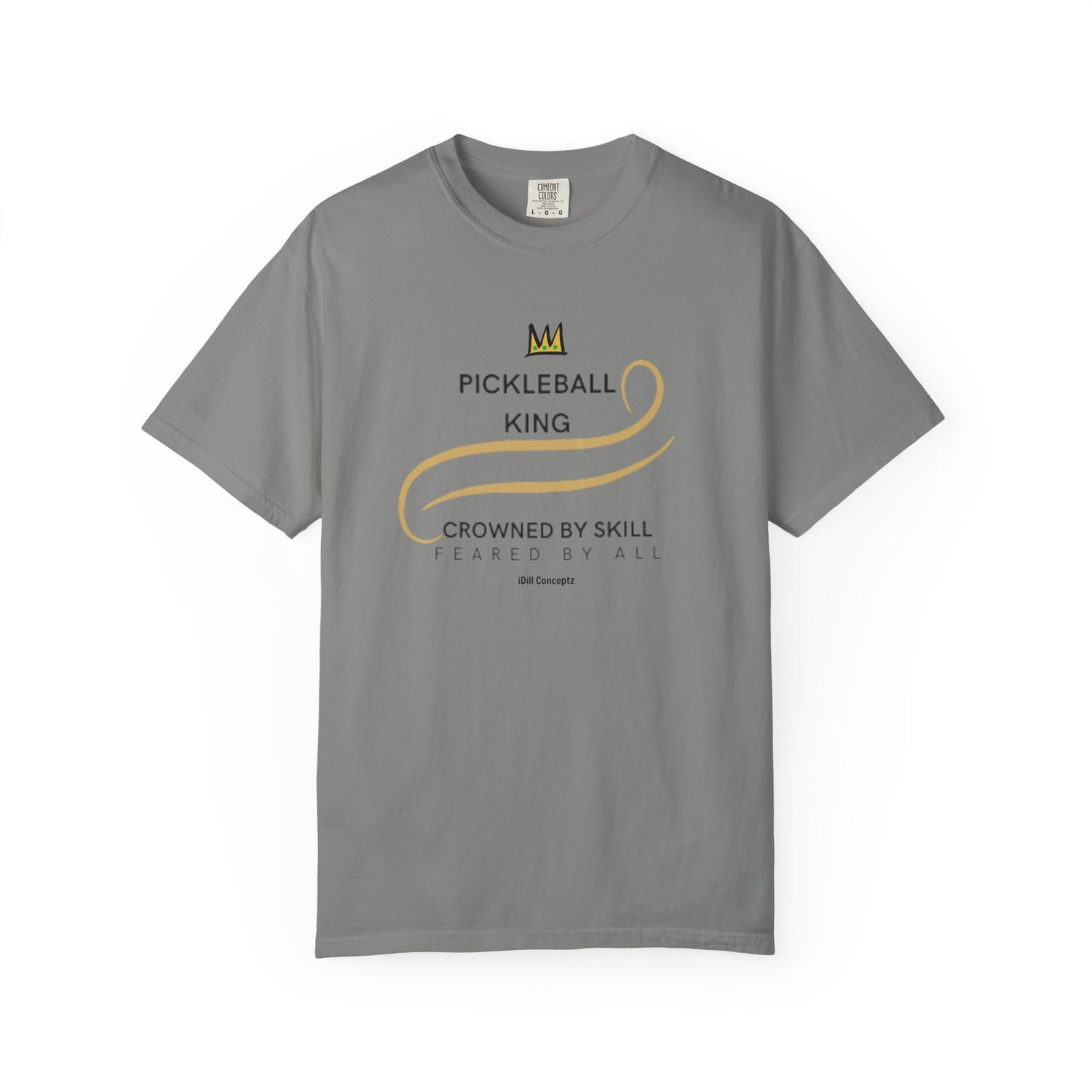 King of the Court Pickleball T-Shirt Apparel - Casual Graphic Tee for Men - Sports Lovers