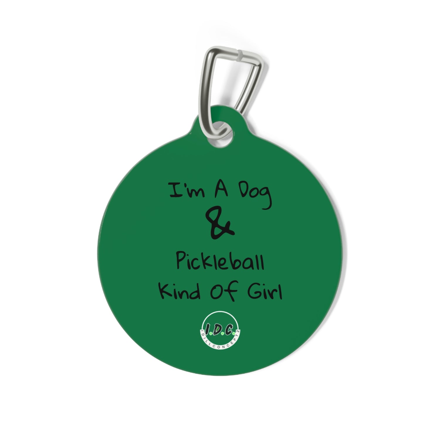 Pet Tag - Pickleball Dog Tag, Dog Paws and Bones Design - Unique Pet Accessory Gift