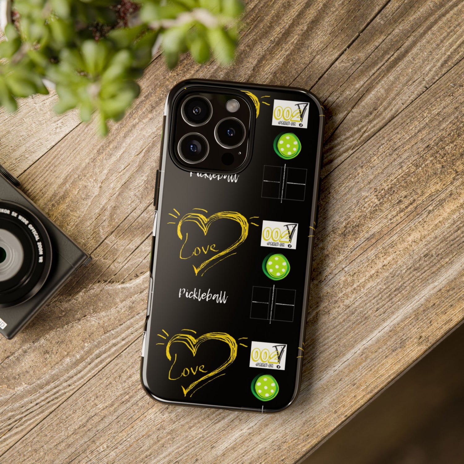 Pickleball Love Tough iPhone Case - Fun & Durable Sport Accessory