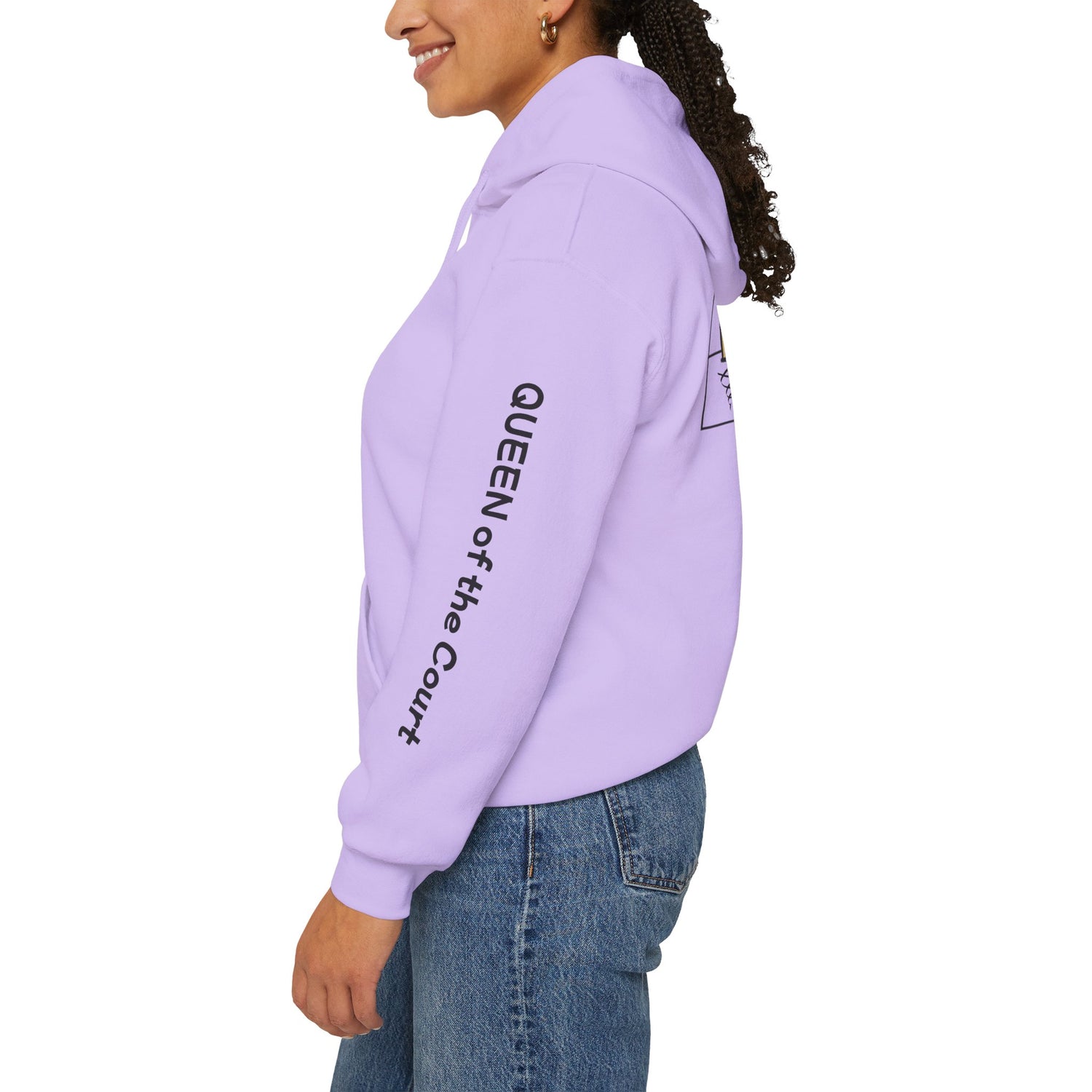 Pickleball Hoodie - Queen of the Court Design - Women's Sweatshirt