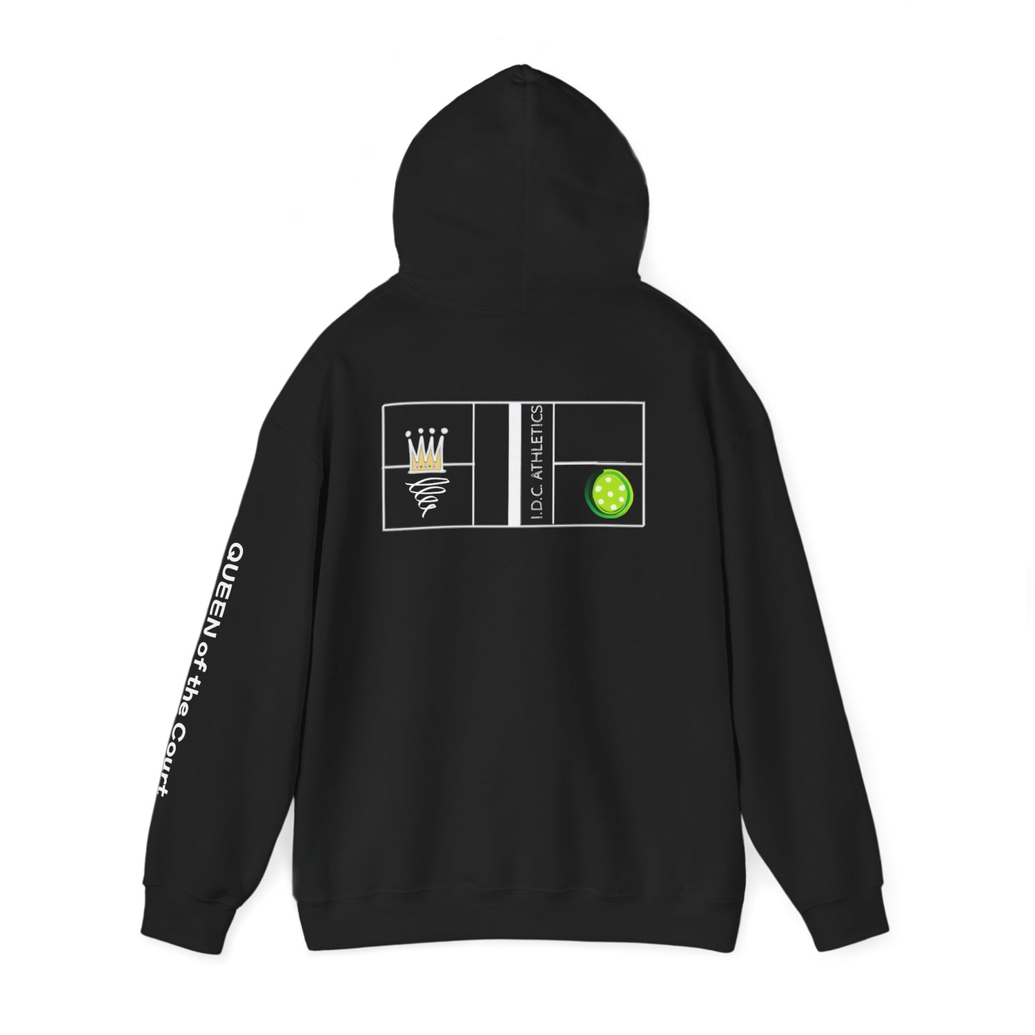 Pickleball Hoodie - Queen of the Court Design - Women's Sweatshirt