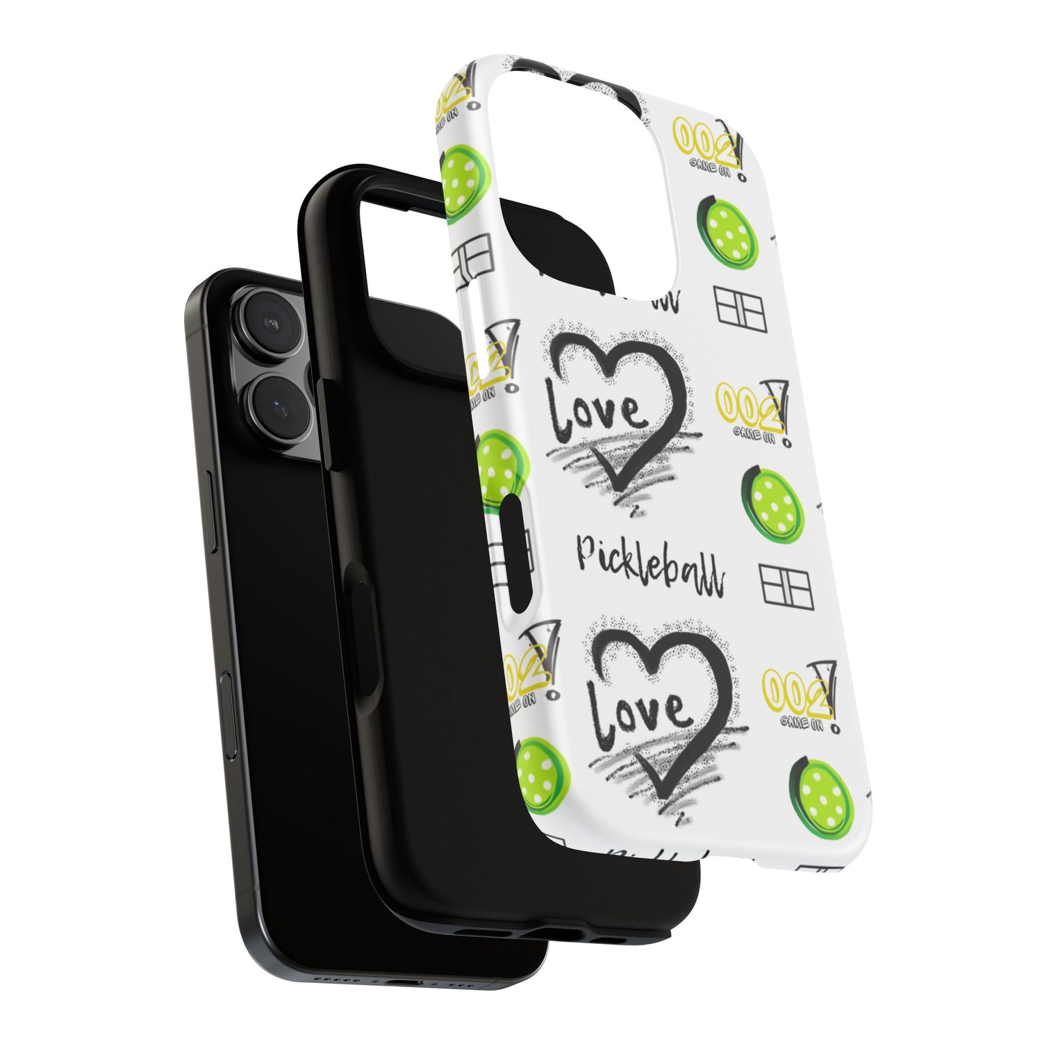 Pickleball Love Tough iPhone Case - Fun & Durable Sport Accessory