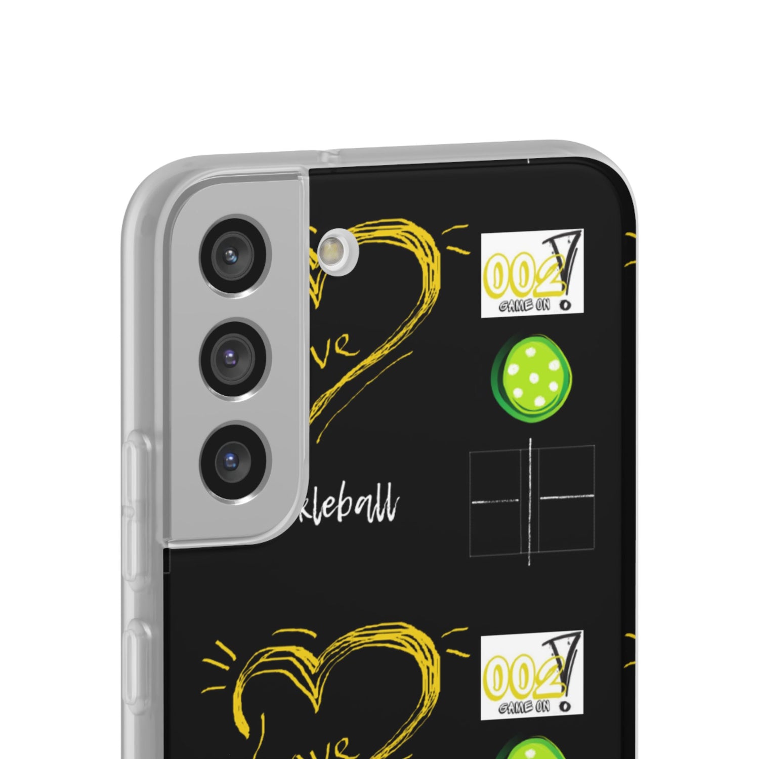 Pickleball Love Flexi Android Samsung Phone Case - Pickleball Phone Case