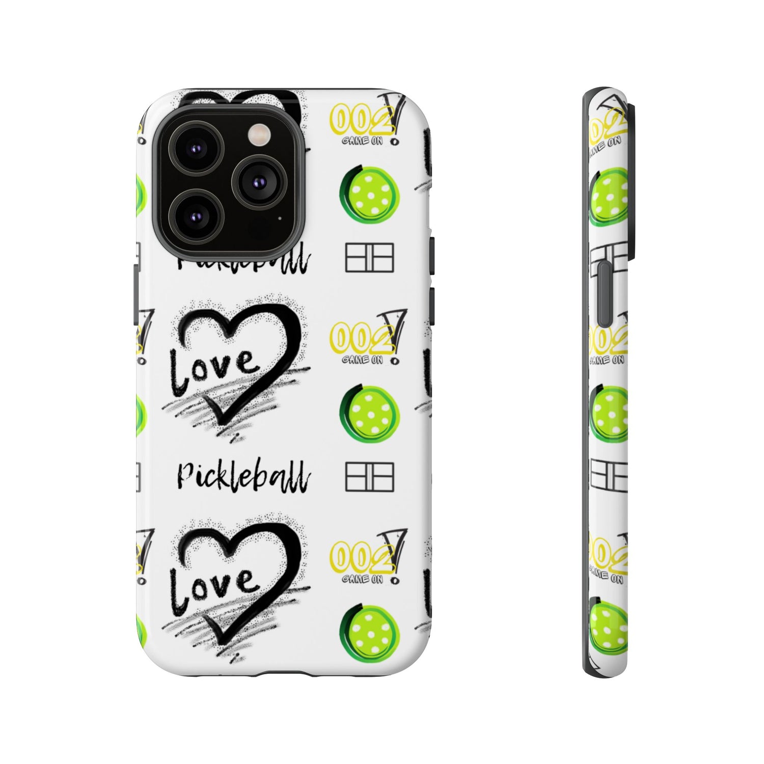 Pickleball Love Tough iPhone Case - Fun & Durable Sport Accessory