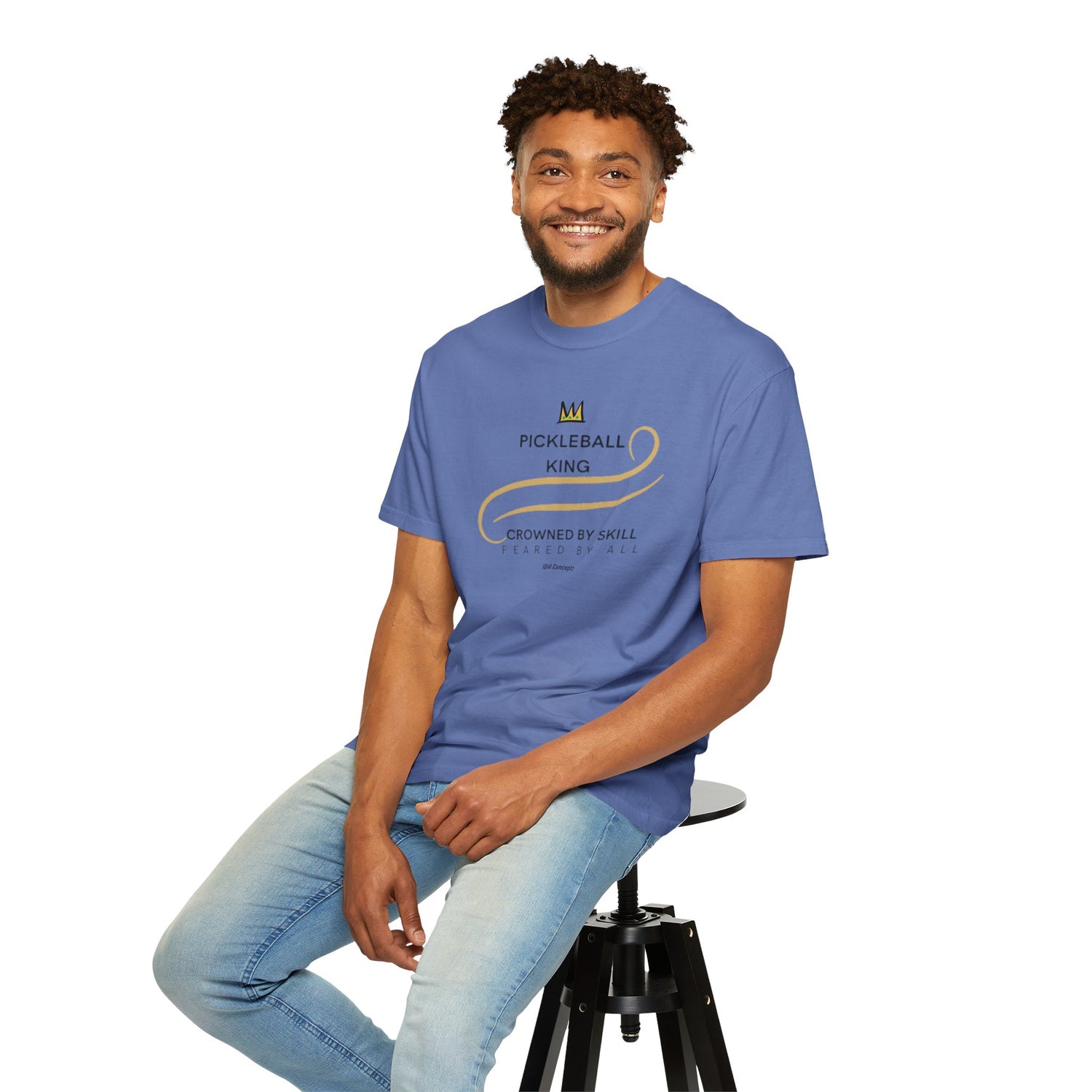 King of the Court Pickleball T-Shirt Apparel - Casual Graphic Tee for Men - Sports Lovers