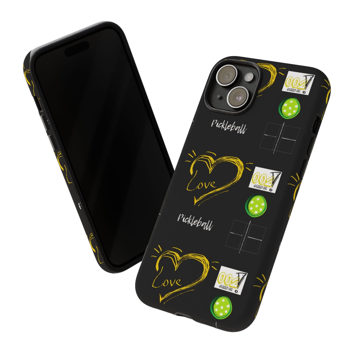 Pickleball Love Tough iPhone Case - Fun & Durable Sport Accessory