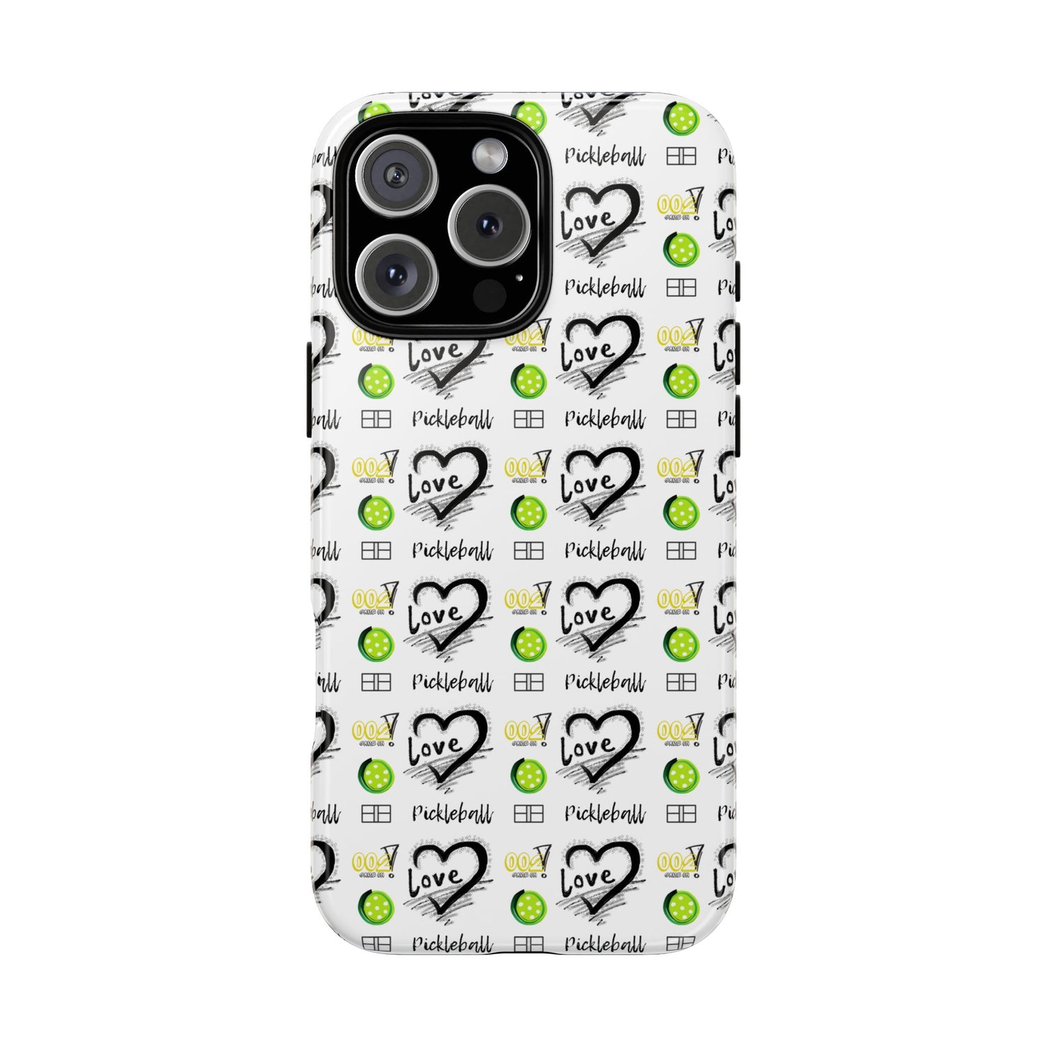 Pickleball Love Tough iPhone Case - Fun & Durable Sport Accessory