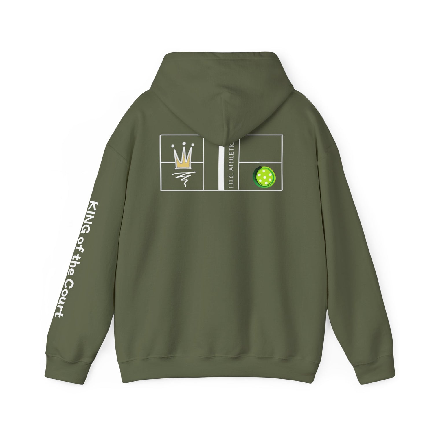 Pickleball Hoodie - King of the Court Design - Men's Sweatshirt