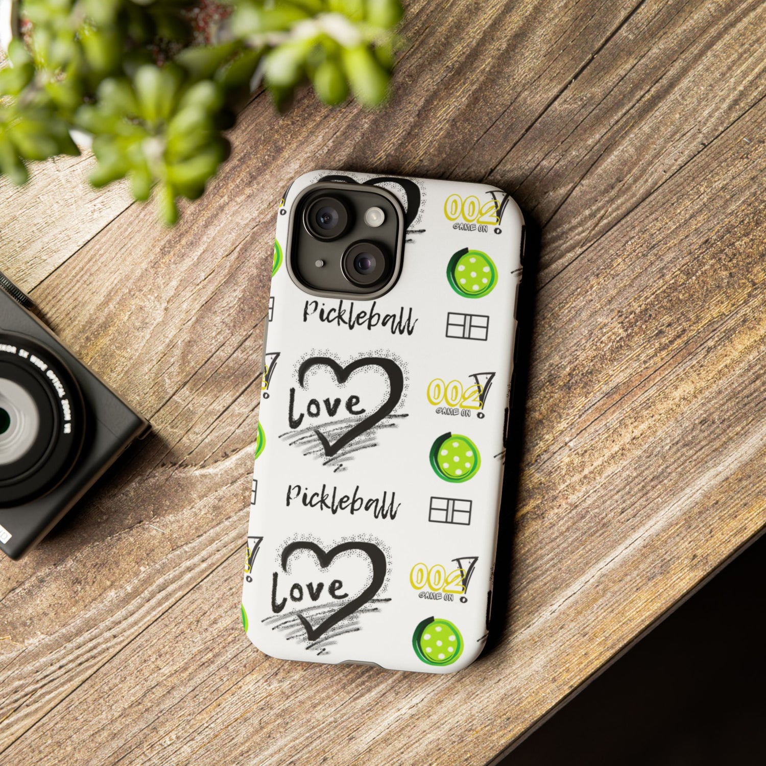 Pickleball Love Tough iPhone Case - Fun & Durable Sport Accessory
