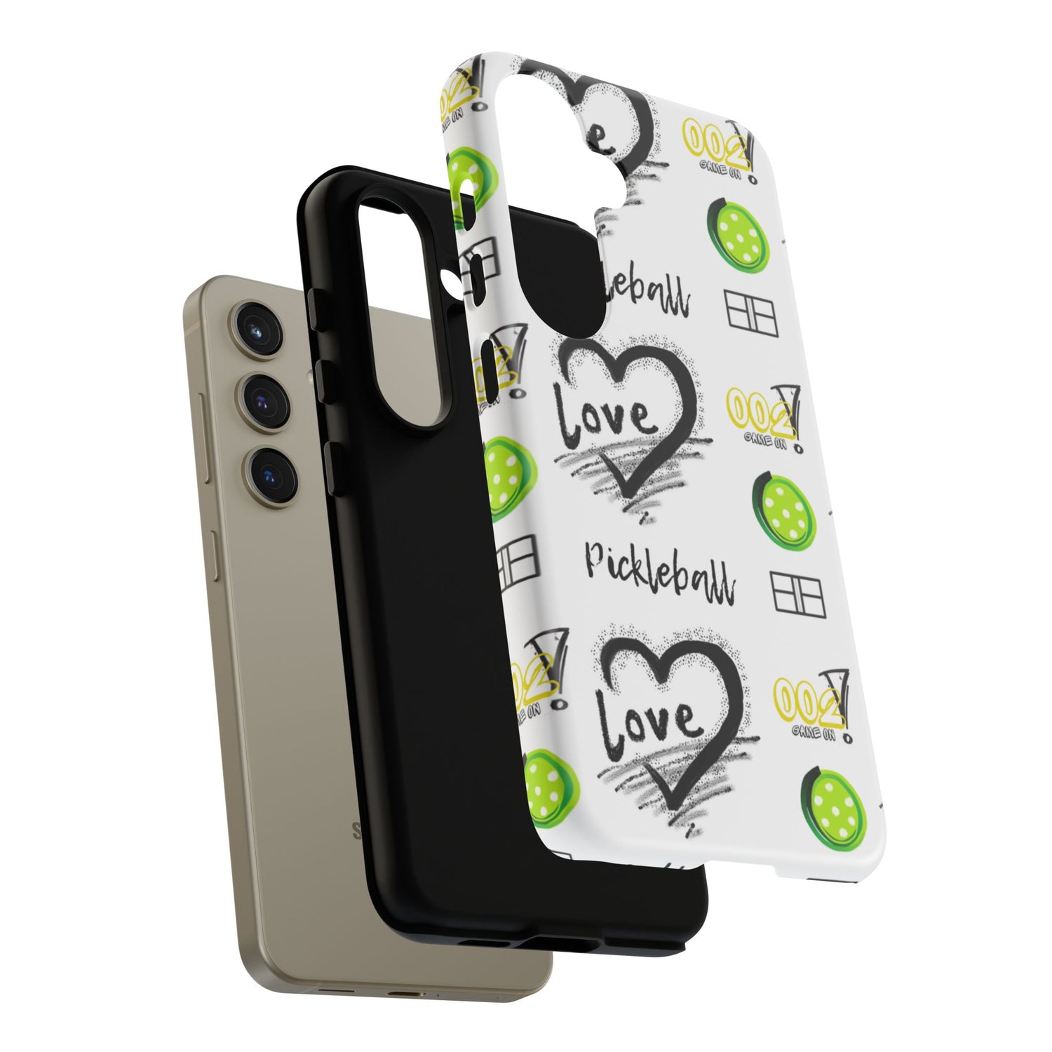 Pickleball Love Tough Android Samsung Phone Case - Fun & Durable Sport Accessory