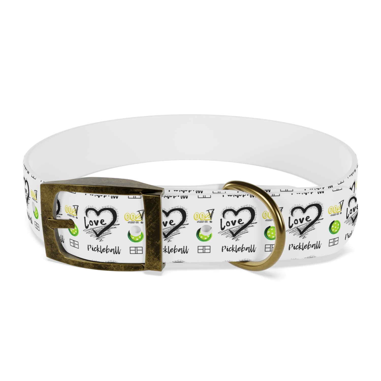 Dog Collar - Pickleball Love Unique Stand Out Design - Perfect for Pet Owners