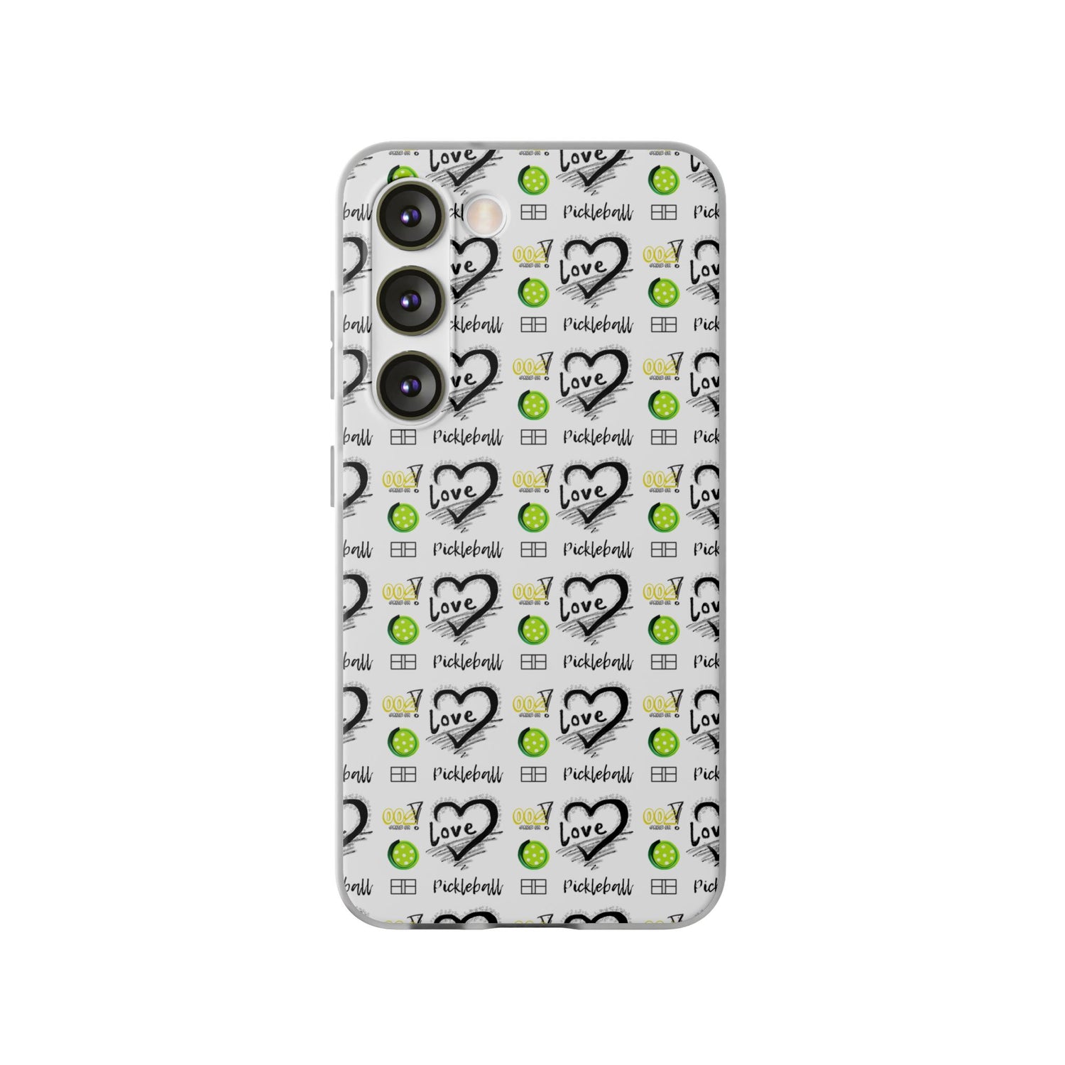 Pickleball Love Flexi Android Samsung Phone Case - Stylish Phone Protection for Fashion-Forward Individuals
