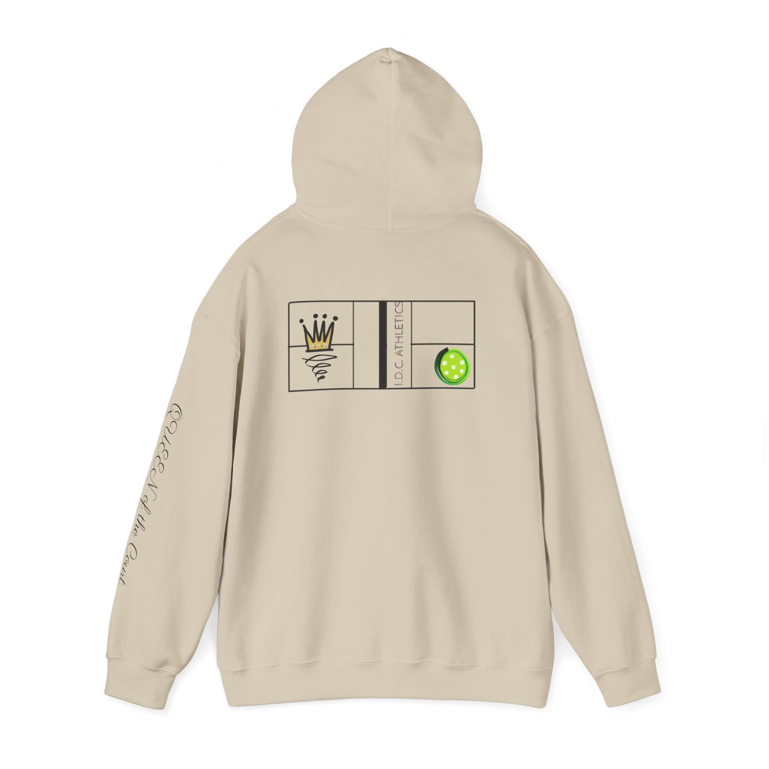 Pickleball Hoodie - Queen of the Court Design #2 - Women's Sweatshirt