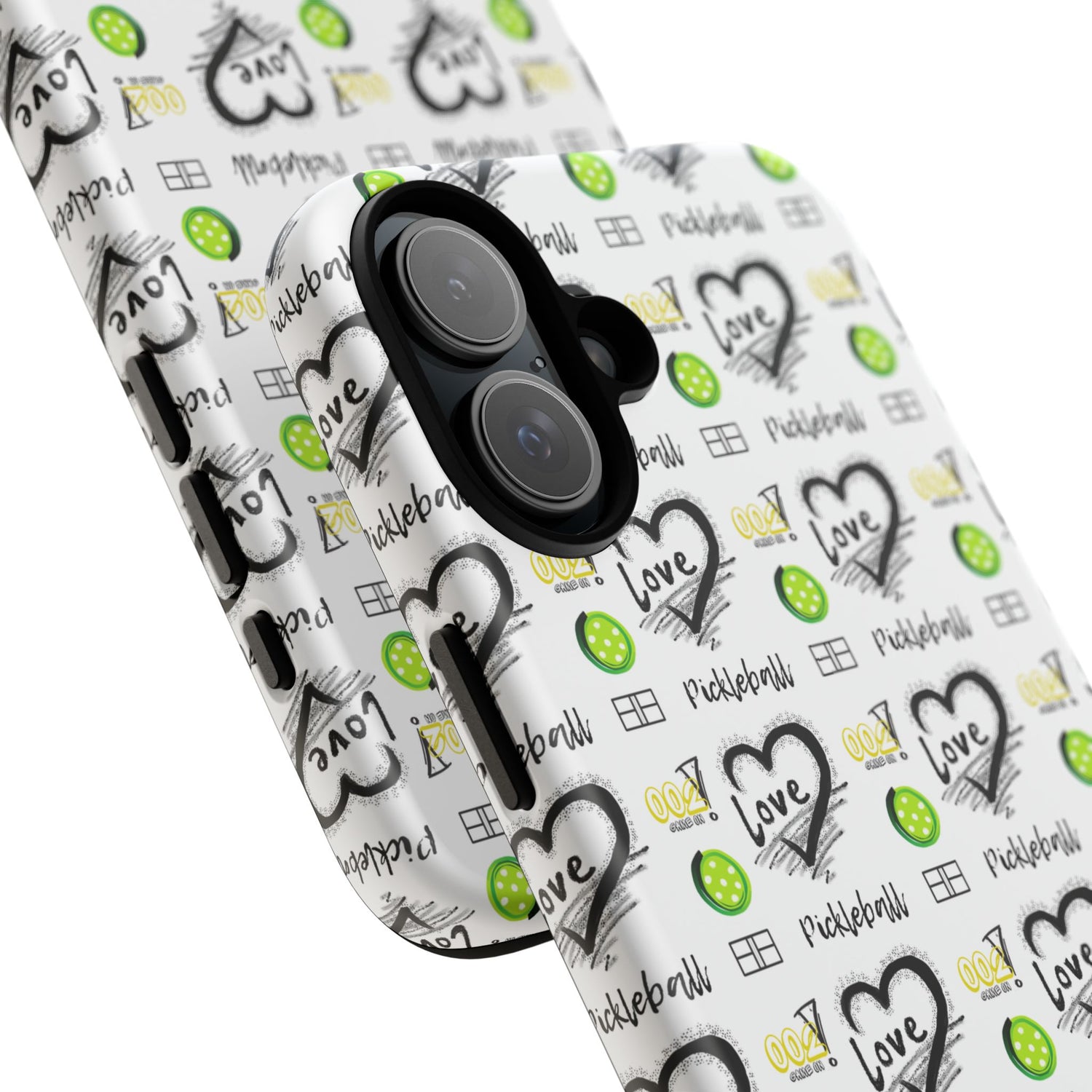 Pickleball Love Tough iPhone Case - Fun & Durable Sport Accessory